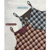 秋ムード高まる。チェックキャミOP | futier land | 詳細画像3 