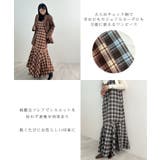 秋ムード高まる。チェックキャミOP | futier land | 詳細画像4 