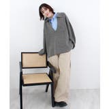 《ABYS》アルパカタッチ襟付きキーネックプルオーバー | futier land | 詳細画像22 