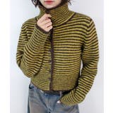 イエロー | 《ABYS》着こなし自在！配色ボーダーニットトップス | futier land