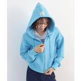 ブルー | 《ABYS》クロップド丈が相性抜群◎ダブルジップショート丈パーカー  | futier land