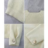 上品溢れるアクセント。袖ボタンKNIT | futier land | 詳細画像11 