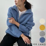 ジップで魅せるこなれニット。ハーフジップニットプルオーバー | futier land | 詳細画像1