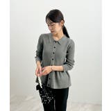 春新色追加！上品な大人へ。ペプラムリブニット | futier land | 詳細画像13 