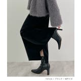 上品な質感が魅力。フェイクスエードナロースカート | futier land | 詳細画像7