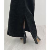 上品な質感が魅力。フェイクスエードナロースカート | futier land | 詳細画像12