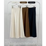 上品なツヤで洗練スタイルに。厚地サテンスカート | futier land | 詳細画像2 