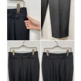 脚長効果抜群の美脚ライン。センタータックテーパードパンツ | futier land | 詳細画像10 