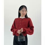 ふんわり袖でこなれ感アップ。バルーンスリーブモヘアニットカーディガン | futier land | 詳細画像29 