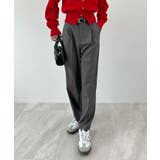 脚長効果抜群の美脚ライン。センタータックテーパードパンツ | futier land | 詳細画像23 