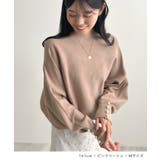 上品な大人のキレイめスタイル。袖口パールドルマンニット | futier land | 詳細画像9