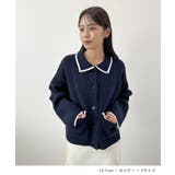 大人上品な配色。襟付きニットアウター | futier land | 詳細画像8
