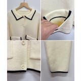 大人上品な配色。襟付きニットアウター | futier land | 詳細画像9