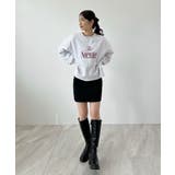 コンパクトで今っぽい。短丈ロゴスウェット | futier land | 詳細画像25 