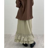 動きに華やぎを添える。ティアードフリルヘムスカート | futier land | 詳細画像29 