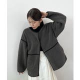 こなれ配色で差がつく。配色パイピングボアブルゾン | futier land | 詳細画像24