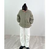 1枚で即こなれ感。サイドジップノーカラー中綿ジャケット | futier land | 詳細画像34