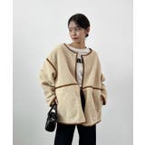 こなれ配色で差がつく。配色パイピングボアブルゾン | futier land | 詳細画像11