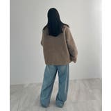 襟付きで品よくあったか。襟つきカーリーボアコート | futier land | 詳細画像11