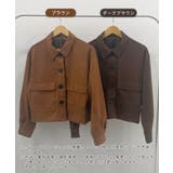 ゆるっとシルエットが今っぽい。スエードショートステンカラージャケット | futier land | 詳細画像2 