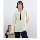 《ABYS》アルパカタッチ襟付きキーネックプルオーバー | futier land | 詳細画像8 
