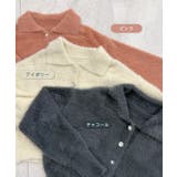 甘すぎない可愛さを纏う。ふわもこビジューボタンカーディガン | futier land | 詳細画像3 