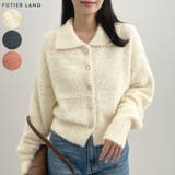 甘すぎない可愛さを纏う。ふわもこビジューボタンカーディガン | futier land | 詳細画像1 