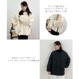 1枚で即こなれ感。サイドジップノーカラー中綿ジャケット | futier land | 詳細画像4