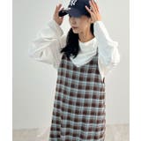 秋ムード高まる。チェックキャミOP | futier land | 詳細画像25 