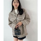 さらっと羽織って今っぽく。ツイードフリンジミドルCPOJK | futier land | 詳細画像18 