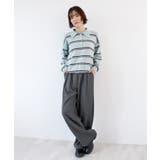 ゆるっと楽ちん。ツータックワイドストレートスラックス/ロング丈 | futier land | 詳細画像15 