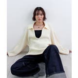 《ABYS》アルパカタッチ襟付きキーネックプルオーバー | futier land | 詳細画像37 