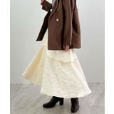 高級感漂う。ジャガードフラワーティアードスカート | futier land | 詳細画像22