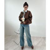 ゆるっとシルエットが今っぽい。スエードショートステンカラージャケット | futier land | 詳細画像18 