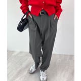 脚長効果抜群の美脚ライン。センタータックテーパードパンツ | futier land | 詳細画像22 