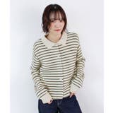 《ABYS》トレンド感ある配色。襟付きボーダーニット | futier land | 詳細画像32