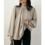 裏起毛あたたかい。ハイネックバルーンスリーブブラウス | futier land | 詳細画像15 