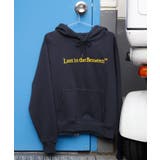 ネイビー | 《ABYS》裏起毛であったか。ロゴ刺繡パーカー/フーディ | futier land