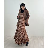 秋ムード高まる。チェックキャミOP | futier land | 詳細画像11 