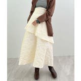 高級感漂う。ジャガードフラワーティアードスカート | futier land | 詳細画像24