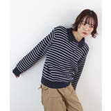 《ABYS》トレンド感ある配色。襟付きボーダーニット | futier land | 詳細画像25