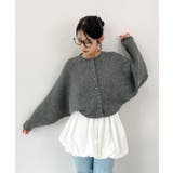 ふんわり袖でこなれ感アップ。バルーンスリーブモヘアニットカーディガン | futier land | 詳細画像12 