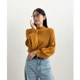 ふっくらふんわり暖かい。ボトルネックバルーン袖ニットプルオーバー | futier land | 詳細画像47 