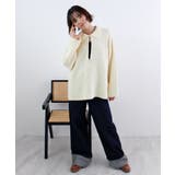 《ABYS》アルパカタッチ襟付きキーネックプルオーバー | futier land | 詳細画像29 