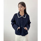 大人上品な配色。襟付きニットアウター | futier land | 詳細画像25