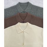 《ABYS》アルパカタッチ襟付きキーネックプルオーバー | futier land | 詳細画像47 