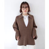 《ABYS》アルパカタッチ襟付きキーネックプルオーバー | futier land | 詳細画像12 