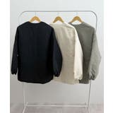 1枚で即こなれ感。サイドジップノーカラー中綿ジャケット | futier land | 詳細画像45