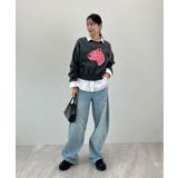 主役級レオパードで着映える。レオパード相良ショート丈スウェットトップス | futier land | 詳細画像15