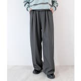 ゆるっと楽ちん。ツータックワイドストレートスラックス/ロング丈 | futier land | 詳細画像10 